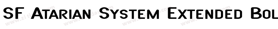 SF Atarian System Extended Bold字体转换